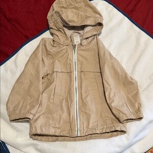 H&M Kids Hooded Raincoat in Tan